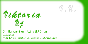 viktoria uj business card