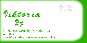 viktoria uj business card